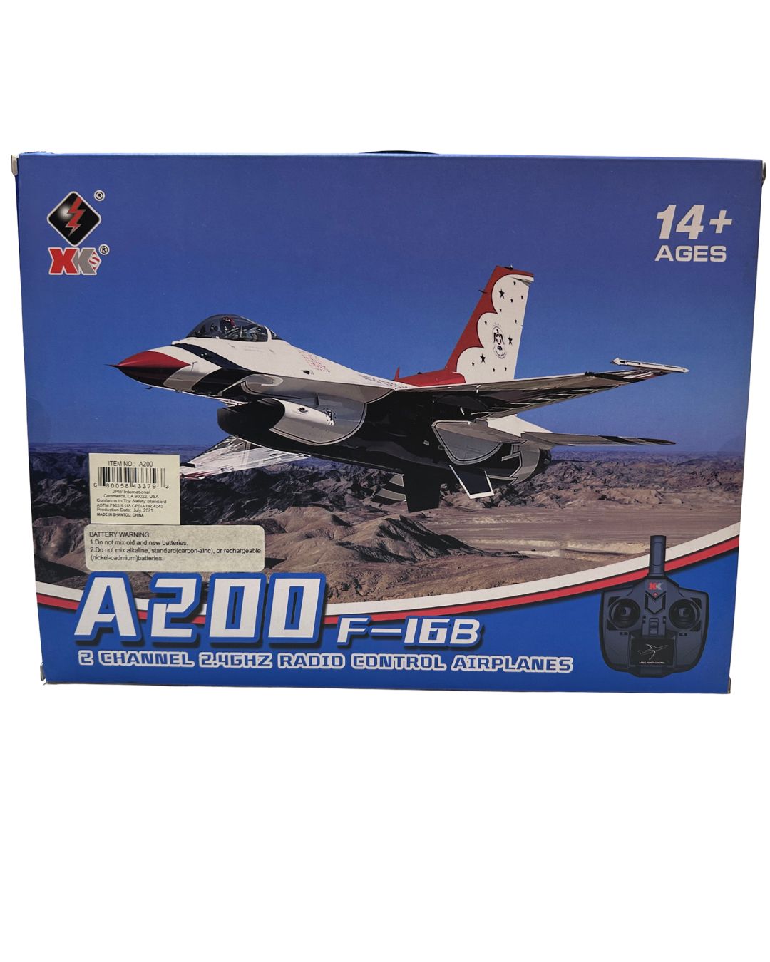 A200 F-16B Model RC Airplane, 2 Channel 2.4Ghz 