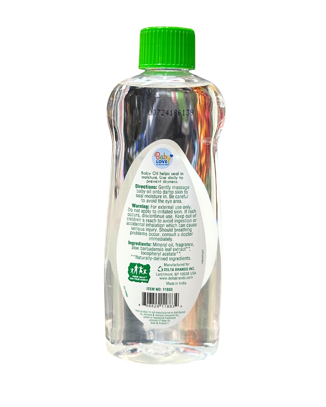 Baby Love Hypoallergenic with Aloe and Vitamin E Baby Oil, 14 fl oz - Image 2