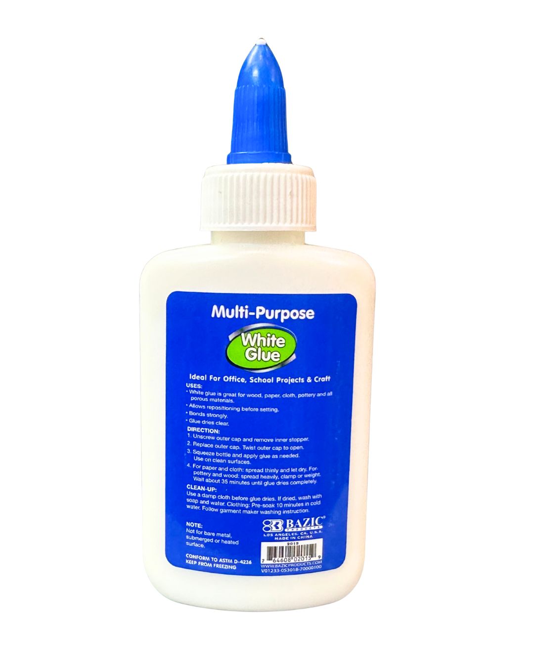 Bazic Multi-Purpose White Glue, 2.7 fl oz  - Image 2