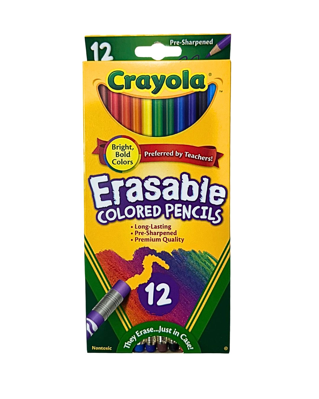 Crayola Erasable Colored Pencils, 12 Count