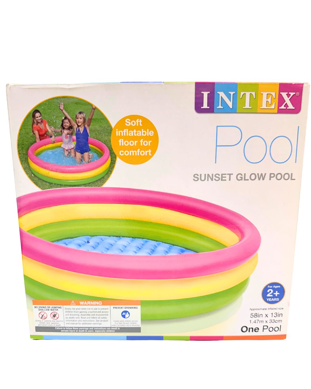Intex Sunset Glow Inflatable Pool, 58" x 13"  - Image 2