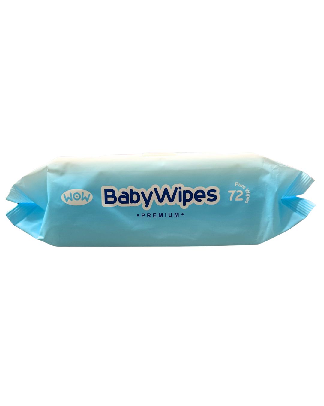 Wow Premium Natural Care Fragrance Free Baby Wipes, 72 Pure Wipes - Image 2